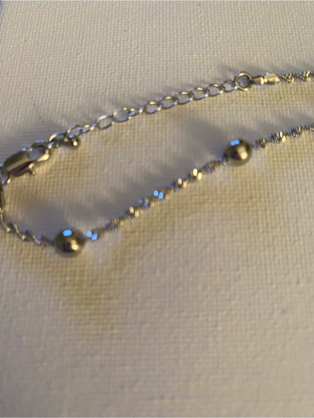 Silver Beaded Chain size 18- Women Jewelry